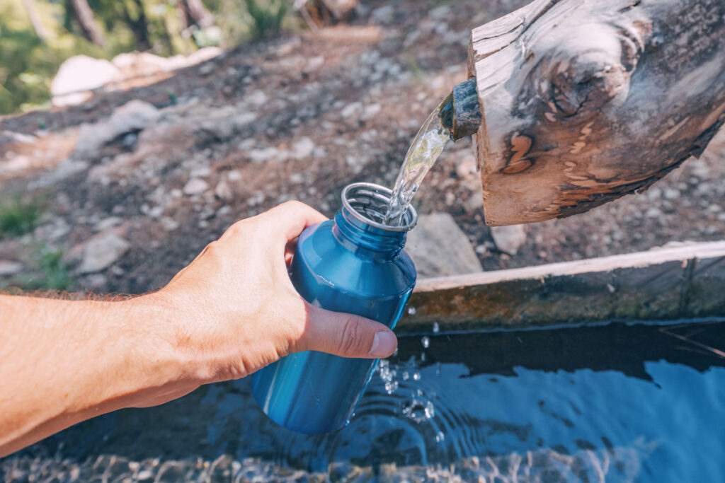 Boire en randonnée